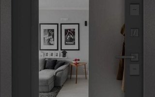 стальная дверь с тремя контурами уплотнения, модель ДВТРК-31 с зеркалом